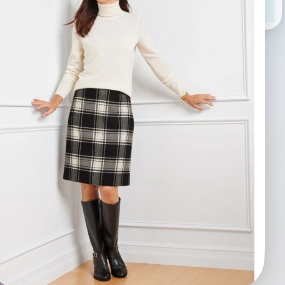 Talbots⭐️FIREPLACE PLAID A-LINE SKIRT⭐️